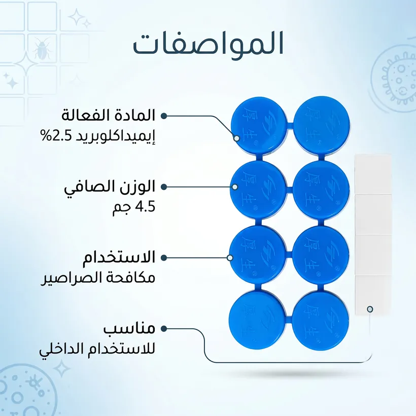 أقراص طاردة للفئران والحشرات — 12 قرص